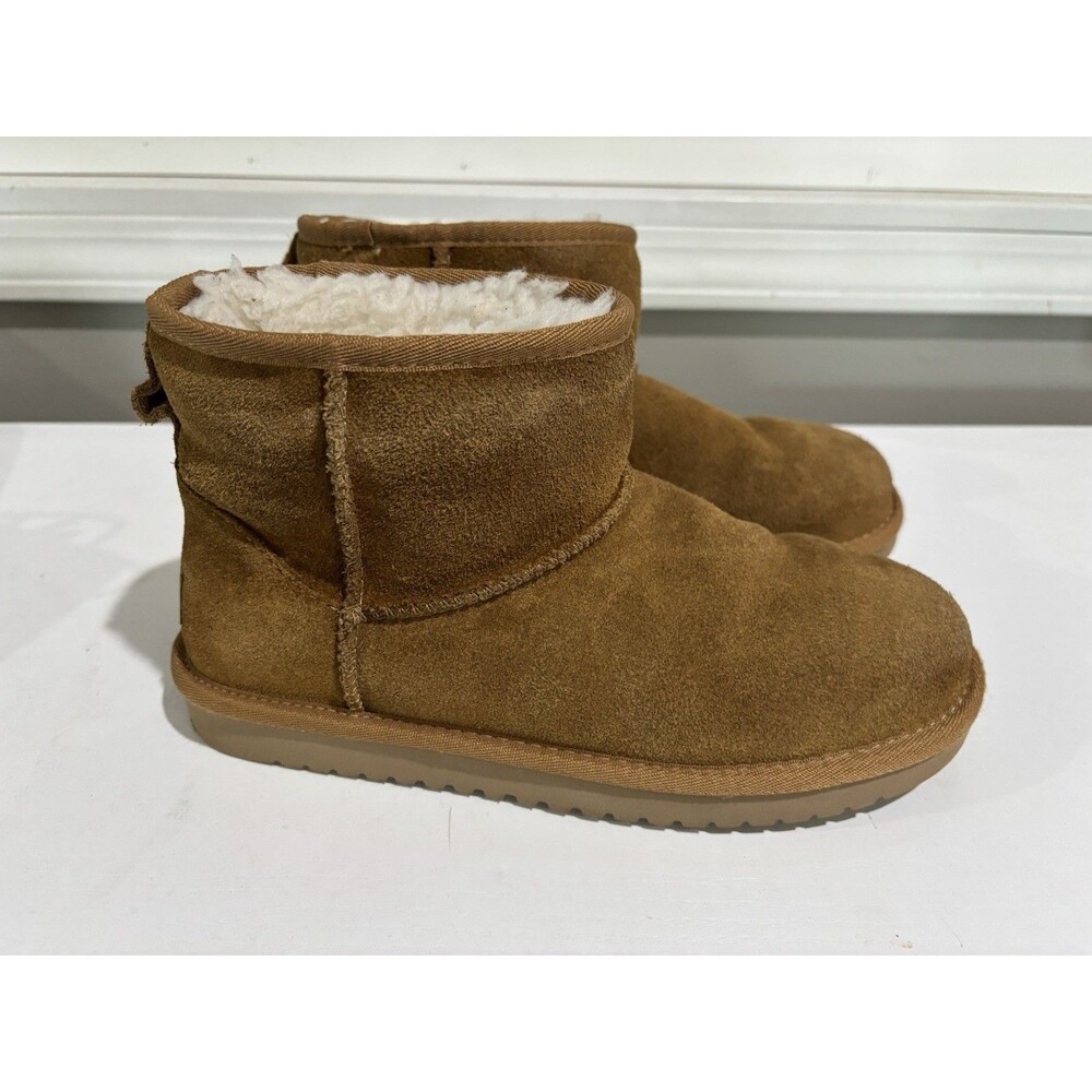 Koolaburra By UGG Women's Koola Mini II Chestnut Suede Boots Size 7 Rd Desc